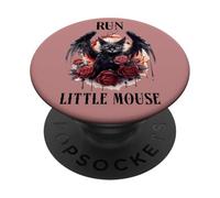 Run Little Mouse Smutty Dark Romance Cat Got Your Tongue PopSockets PopGrip Adhésif