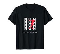Run - never give up, football, course, motivation T-Shirt