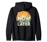 Run Now Ache Later, Retro Mountain Sunrise et Ulta Running Sweat à Capuche