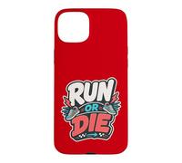 Run Or Die | Running/Carrera Motivación Deportiva Coque pour iPhone 15 Plus