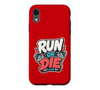 Run Or Die | Running/Carrera Motivación Deportiva Coque pour iPhone XR