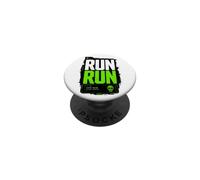 Run Run Cyber Terminal Programmer Graphic PopSockets PopGrip Adhésif