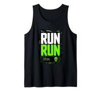 Run Run Marathon Sport Illustration Graphic Débardeur