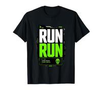 Run Run Marathon Sport Illustration Graphic T-Shirt