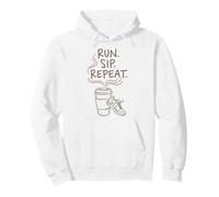 Run Sip Repeat Run Club Coffee Runner Crew Sweat à Capuche