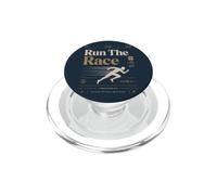 Run The Race Christian Runner Faith Bible Verset PopSockets PopGrip pour MagSafe
