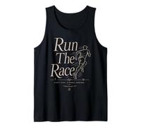 Run The Race Christian Runner Verse de la Bible Faith Sport Débardeur