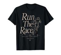 Run The Race Christian Runner Verse de la Bible Faith Sport T-Shirt