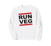Run Veg Vegan Runner Running Marathon Inspiré des Plantes Sweatshirt