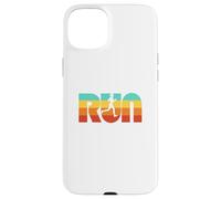 Run Vintage 70s Color Female Retro Runner Graphic Coque pour iPhone 15 Plus