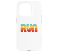 Run Vintage 70s Color Female Retro Runner Graphic Coque pour iPhone 15 Pro