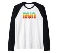 Run Vintage 70s Color Female Retro Runner Graphic Manche Raglan