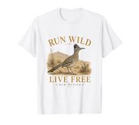 Run Wild Live Free, Nouveau-Mexique T-Shirt Graphique avec Valeur, Homme, Blanc, S