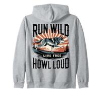 Run Wild Live gratuitement Howl Loud Wolf Sweat à Capuche