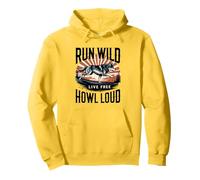 Run Wild Live gratuitement Howl Loud Wolf Sweat à Capuche