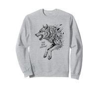 Run with Shadows Loup Night Forest Wild Nature Spirit Sweatshirt