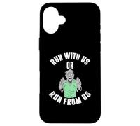 Run with us ou Run from us Coque pour iPhone 16 Plus