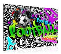 Runa Art Graffiti Football Peinture Tableau Salon XXL Coloré Art Urbain 120 x 80 cm 3 Parties Decoration Murale 402631a