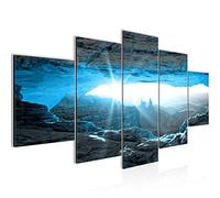 Runa Art Grandiose Canyon Tableau Murale Impression sur Toile Intissee 5 Parties Panorama Bleu Gris Chambre Salle 603753b
