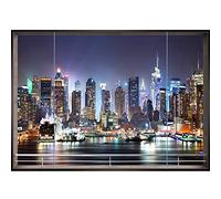 Runa Art Papier peint intissé 396 x 280 cm Fenêtre de New York | Toison Décoration Murale Salon Chambre á Coucherr | Fabrication Allemande | Coloré 9026012b