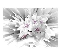 Runa Art Papier peint intissé 396 x 280 cm Fleurs lis 3D | Toison Décoration Murale Salon Chambre á Coucherr | Fabrication Allemande | violet 9486012b
