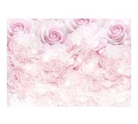 Runa Art Papier peint intissé 396 x 280 cm fleurs roses | Toison Décoration Murale Salon Chambre á Coucherr | Fabrication Allemande | rose 9413012b