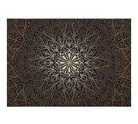 Runa Art Papier peint intissé 396 x 280 cm Mandala Orientalisch | Toison Décoration Murale Salon Chambre á Coucherr | Fabrication Allemande | Marron 9093012a
