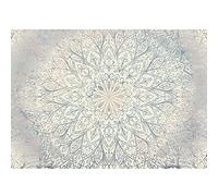 Runa Art Papier peint intissé 396 x 280 cm Mandala Orientalisch | Toison Décoration Murale Salon Chambre á Coucherr | Fabrication Allemande | Blau Beige Weiss 9286012a