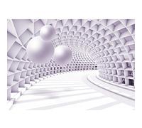 Runa Art Papier peint intissé Mural 3D Abstrakt Moderne Toison Salon Chambre à Coucherr Salle - Tableaux Muraux Tapisserie Photo - Rosa 9223010a