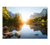 Runa Art Papier peint intissé Mural Lac Montagne Nature Moderne Toison Salon Chambre à Coucherr Salle - Tableaux Muraux Tapisserie Photo - 9589010a