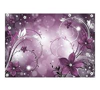 Runa Art Papier peint intissé Mural Résumé fleur Moderne Toison Salon Chambre à Coucherr Salle - Tableaux Muraux Tapisserie Photo - violet 9205010b