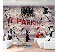 Runa art Papier Peint Intissé Tapisserie Collage de Banksy 352x250 cm (8,8 M2) - 8 Bandes Faciles à Coller 9389011b