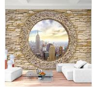 Runa art Papier Peint Intissé Tapisserie Mur de Pierre New York 352x250 cm (8,8 M2) - 8 Bandes Faciles à Coller 9109011a