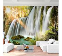 Runa art Papier Peint Intissé Tapisserie Paysage Cascade 308x220 cm - 7 Bandes Faciles à Coller 9344010a