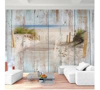 Runa art Papier Peint Intissé Tapisserie Regard de Bois de Plage 396x280 cm (11,1 M2) - 9 Bandes Faciles à Coller 9111012a
