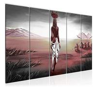 Runa Art Peinture Afrique Massai Impression sur Toile intissee Decoration Murale Salon Chambre 001656b