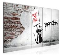Runa Art Peinture Banksy Graffiti Citation Rats Impression sur Toile intissee Decoration Murale Salon Chambre 040456c