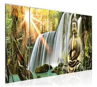 Runa Art Peinture Bouddha Cascade Impression sur Toile intissee Decoration Murale Salon Chambre 012156a
