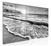 Runa Art Peinture Le Coucher du Soleil Plage Impression sur Toile intissee Decoration Murale Salon Chambre 023756c