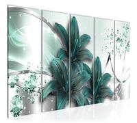 Runa Art Peinture Lis Fleurs Impression sur Toile intissee Decoration Murale Salon Chambre 021956b