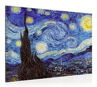 Runa Art Peinture Vincent Van Gogh Moderne Tableau Decoracion Murale - 100% Made In Germany - La nuit étoilée L'art Salle 040515a