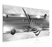 Runa Art Tableau Decoration Murale Abstrait 1 Partie Moderne Toile non tissée Salon Salle 3D Noir Blanc 008512c