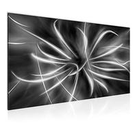 Runa Art Tableau Decoration Murale Abstrait 1 Partie Moderne Toile Non tissée Salon Salle Noir Blanc 100012c