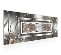 Runa art Tableau Décoration Murale Abstrait 120x40 cm - 3 Panneaux Deco Toile Prêt à Accrocher 108033a