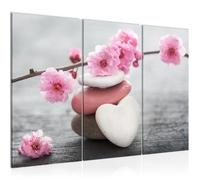 Runa art Tableau Décoration Murale Bilder Feng Shui 120x80 cm - 3 Panneaux Deco Toile Prêt à Accrocher 500131a