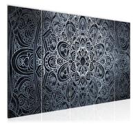 Runa art Tableau Décoration Murale Bilder Mandala 200x80 cm - 5 Panneaux Deco Toile Prêt à Accrocher 109455c
