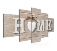 Runa art Tableau Décoration Murale Bois Home 200x100 cm - 5 Panneaux Deco Toile Prêt à Accrocher 014751a