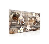 Runa Art Tableau Decoration Murale Cuisine 100L x 40l cm Moderne Toile non tissée Marron Cuisine Café 027112b