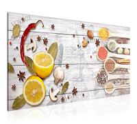 Runa Art Tableau Decoration Murale Épices Cuisine 1 Partie Moderne Toile non tissée Salon Salle Alimentation Blanc 019612c