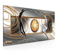 Runa art Tableau Décoration Murale Figures Art Abstrait 100x40 cm - 1 Panneau Deco Toile Prêt à Accrocher 302512c